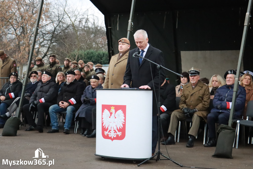 Fotorelacja: Uroczysta przysięga wojskowa 13. Śląskiej Brygady Obrony Terytorialnej w Myszkowie