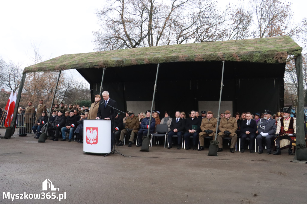 Fotorelacja: Uroczysta przysięga wojskowa 13. Śląskiej Brygady Obrony Terytorialnej w Myszkowie