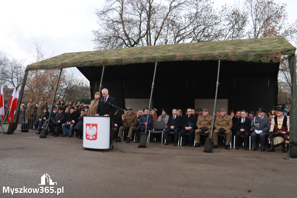 Fotorelacja: Uroczysta przysięga wojskowa 13. Śląskiej Brygady Obrony Terytorialnej w Myszkowie