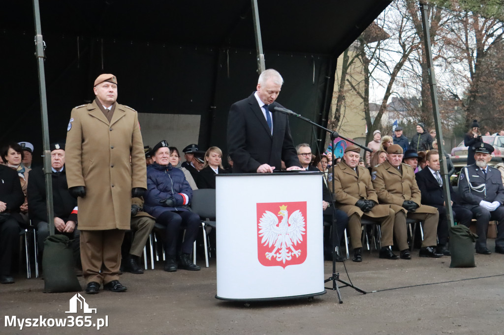 Fotorelacja: Uroczysta przysięga wojskowa 13. Śląskiej Brygady Obrony Terytorialnej w Myszkowie