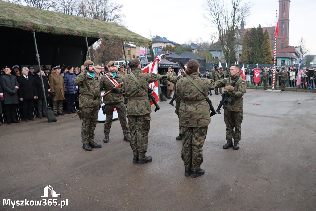 Fotorelacja: Uroczysta przysięga wojskowa 13. Śląskiej Brygady Obrony Terytorialnej w Myszkowie