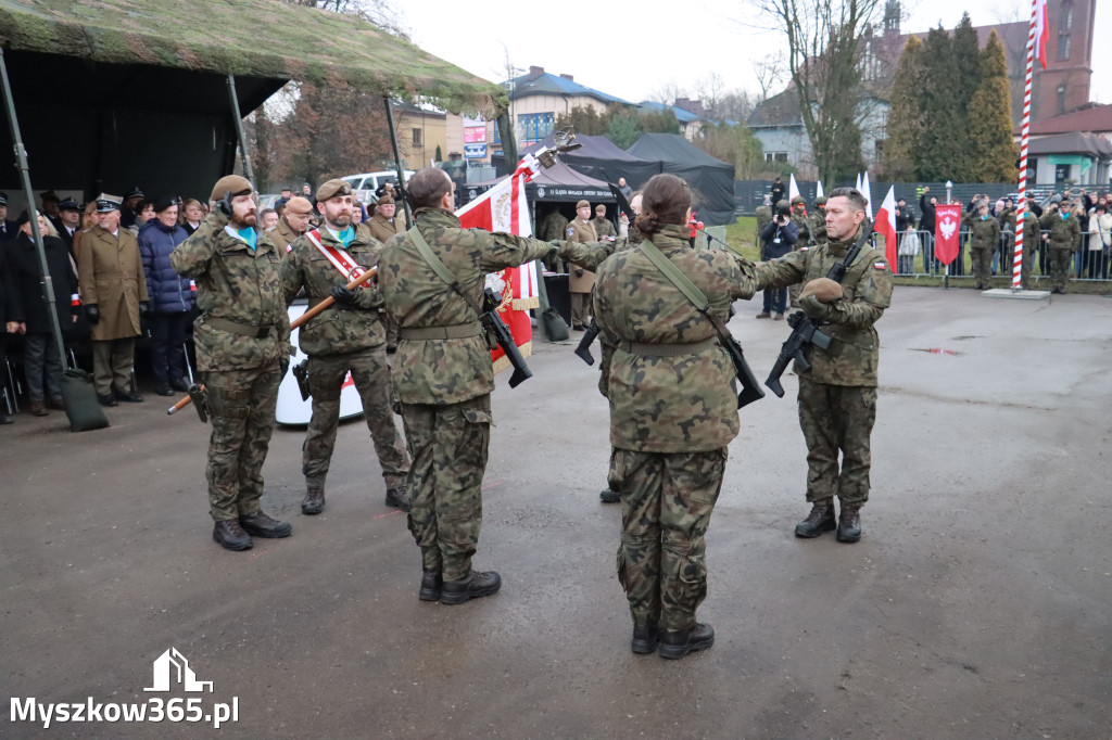 Fotorelacja: Uroczysta przysięga wojskowa 13. Śląskiej Brygady Obrony Terytorialnej w Myszkowie