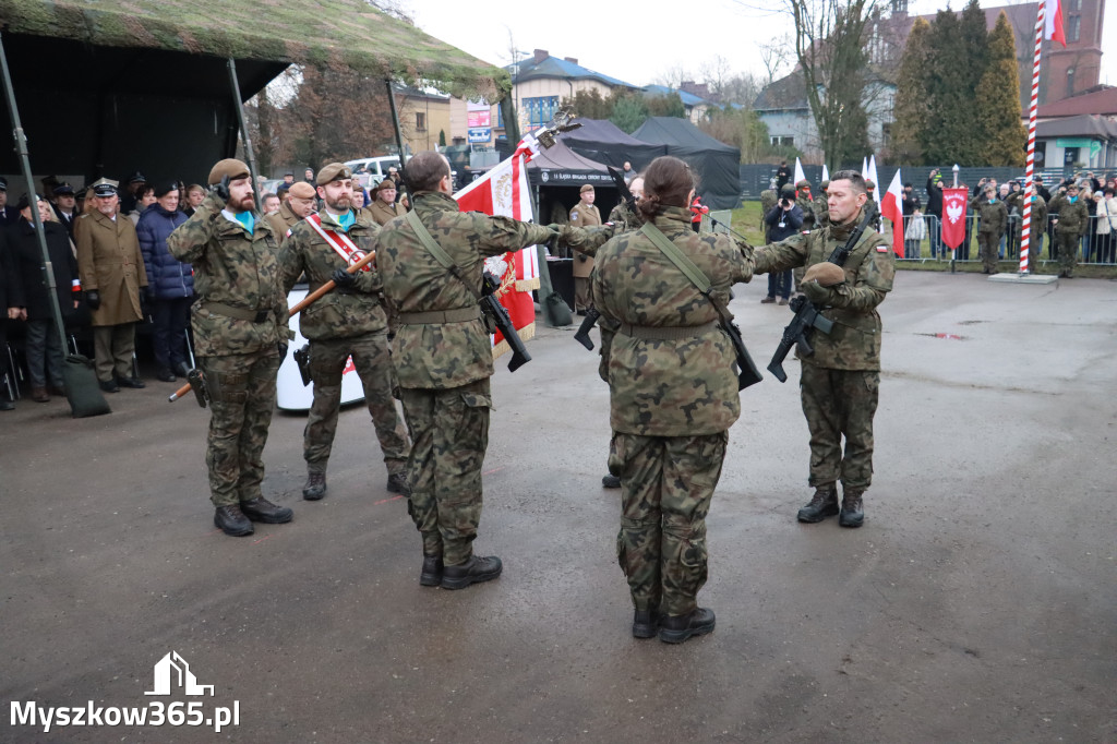 Fotorelacja: Uroczysta przysięga wojskowa 13. Śląskiej Brygady Obrony Terytorialnej w Myszkowie