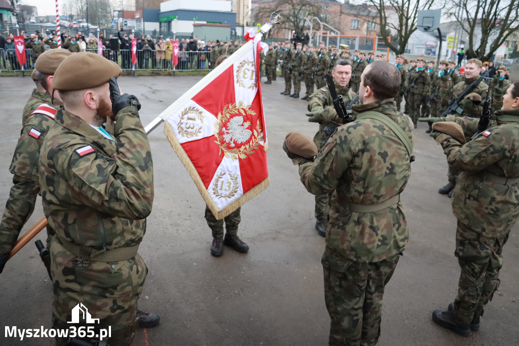 Fotorelacja: Uroczysta przysięga wojskowa 13. Śląskiej Brygady Obrony Terytorialnej w Myszkowie