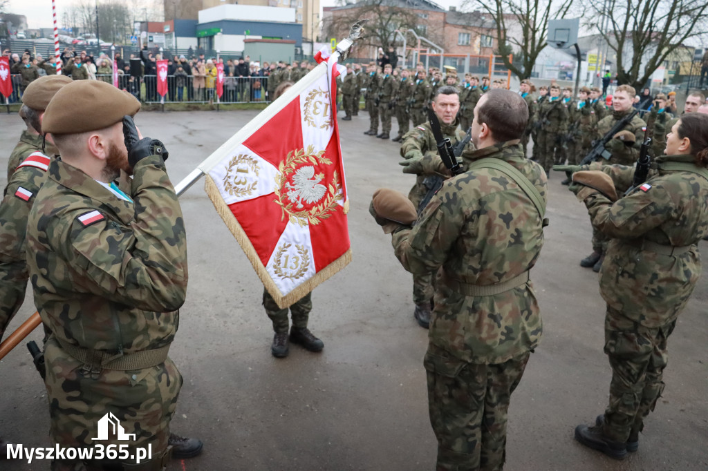 Fotorelacja: Uroczysta przysięga wojskowa 13. Śląskiej Brygady Obrony Terytorialnej w Myszkowie