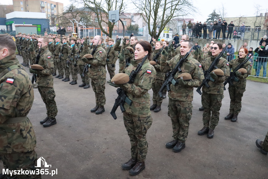 Fotorelacja: Uroczysta przysięga wojskowa 13. Śląskiej Brygady Obrony Terytorialnej w Myszkowie