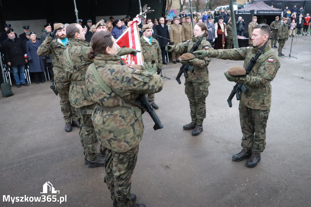 Fotorelacja: Uroczysta przysięga wojskowa 13. Śląskiej Brygady Obrony Terytorialnej w Myszkowie