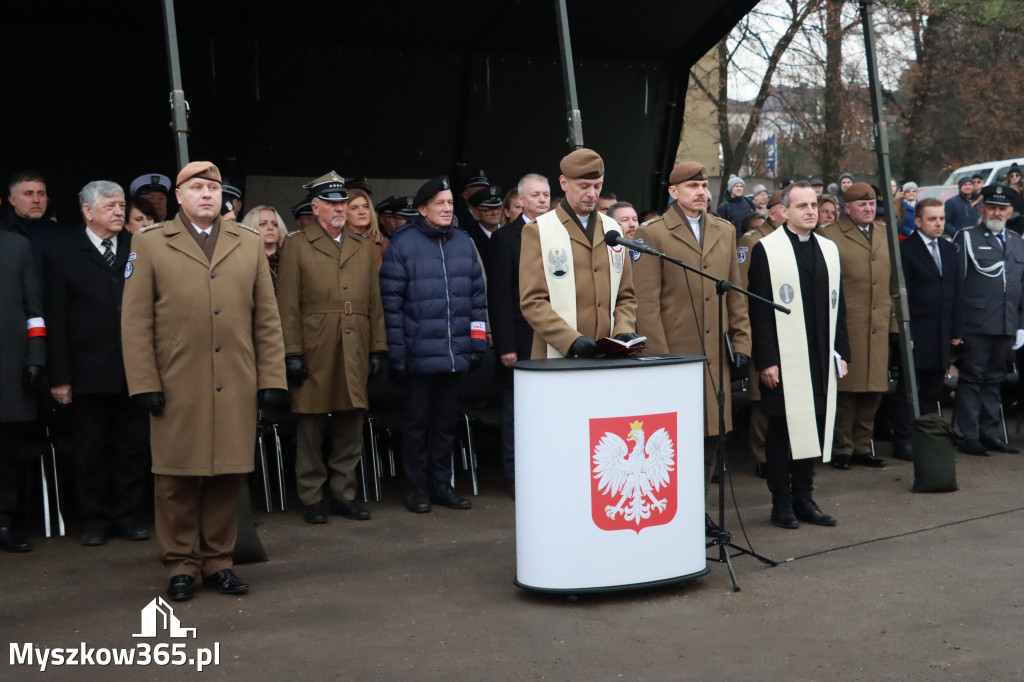 Fotorelacja: Uroczysta przysięga wojskowa 13. Śląskiej Brygady Obrony Terytorialnej w Myszkowie