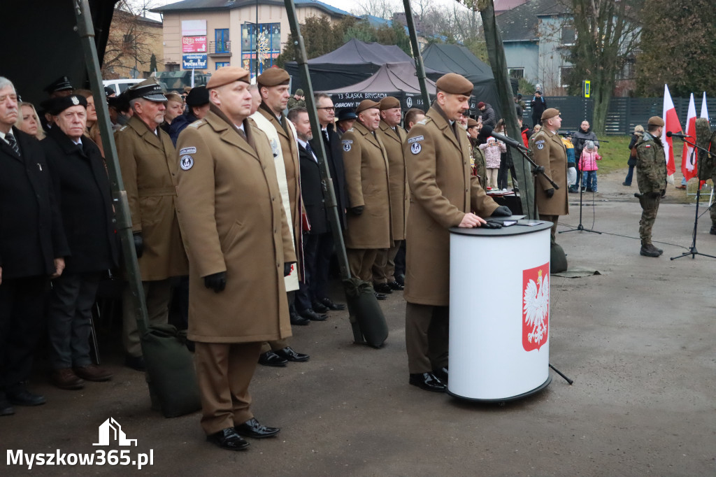 Fotorelacja: Uroczysta przysięga wojskowa 13. Śląskiej Brygady Obrony Terytorialnej w Myszkowie