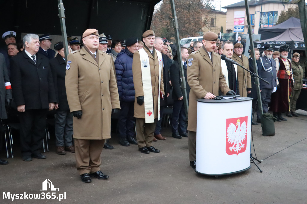 Fotorelacja: Uroczysta przysięga wojskowa 13. Śląskiej Brygady Obrony Terytorialnej w Myszkowie