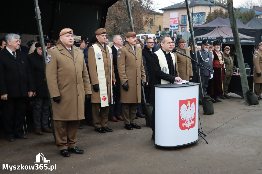 Fotorelacja: Uroczysta przysięga wojskowa 13. Śląskiej Brygady Obrony Terytorialnej w Myszkowie
