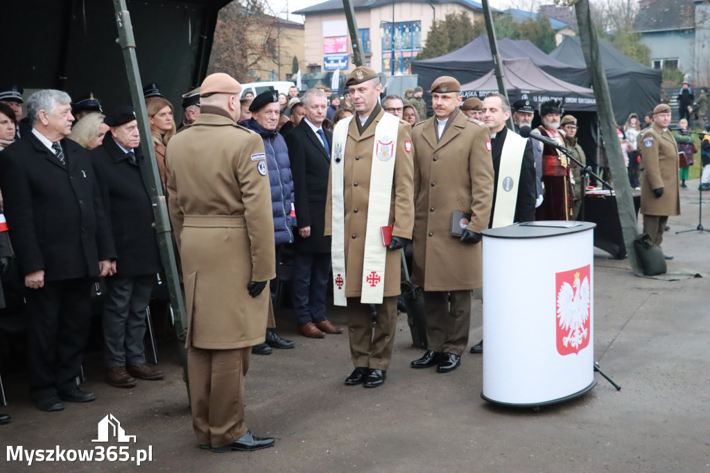 Fotorelacja: Uroczysta przysięga wojskowa 13. Śląskiej Brygady Obrony Terytorialnej w Myszkowie