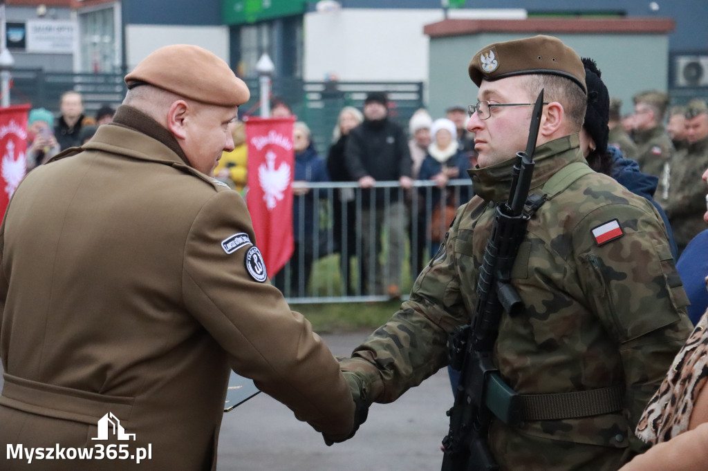 Fotorelacja: Uroczysta przysięga wojskowa 13. Śląskiej Brygady Obrony Terytorialnej w Myszkowie