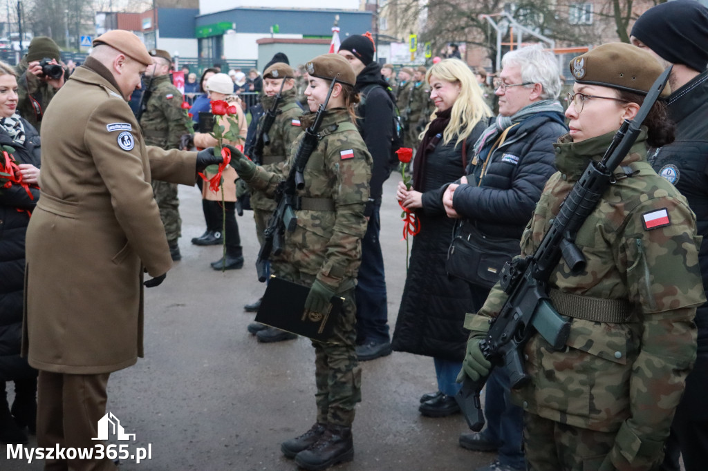 Fotorelacja: Uroczysta przysięga wojskowa 13. Śląskiej Brygady Obrony Terytorialnej w Myszkowie