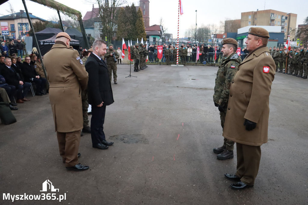 Fotorelacja: Uroczysta przysięga wojskowa 13. Śląskiej Brygady Obrony Terytorialnej w Myszkowie