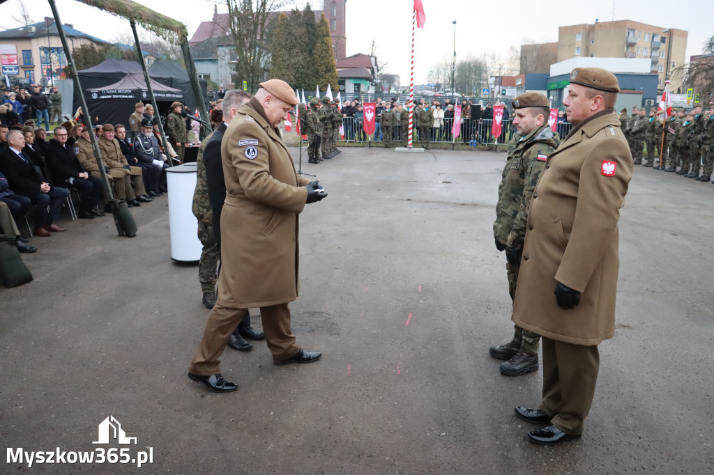 Fotorelacja: Uroczysta przysięga wojskowa 13. Śląskiej Brygady Obrony Terytorialnej w Myszkowie