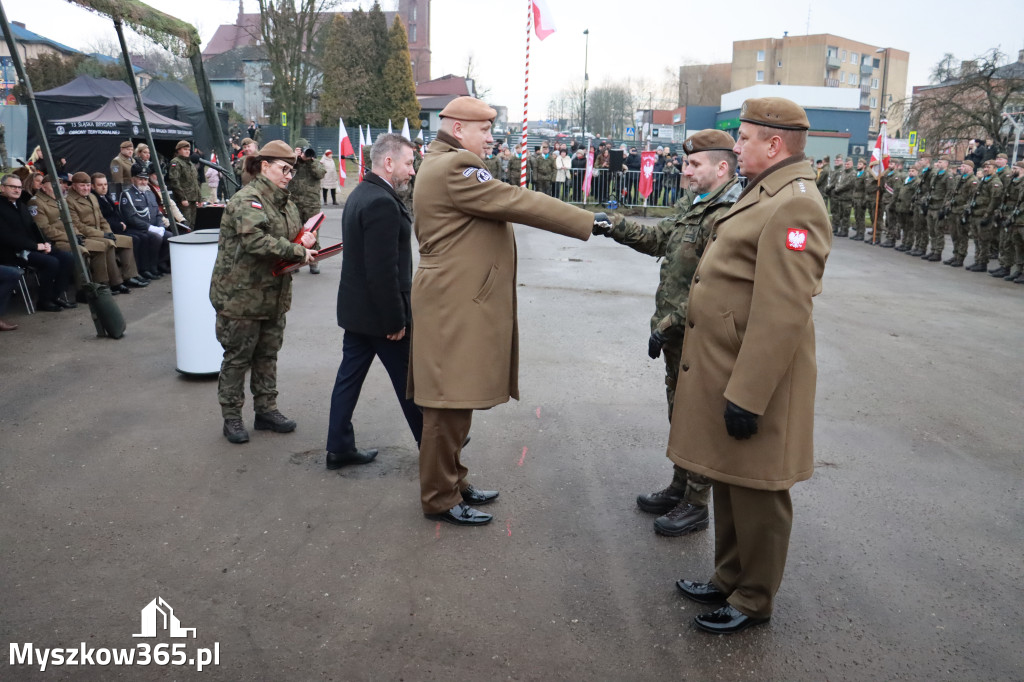 Fotorelacja: Uroczysta przysięga wojskowa 13. Śląskiej Brygady Obrony Terytorialnej w Myszkowie