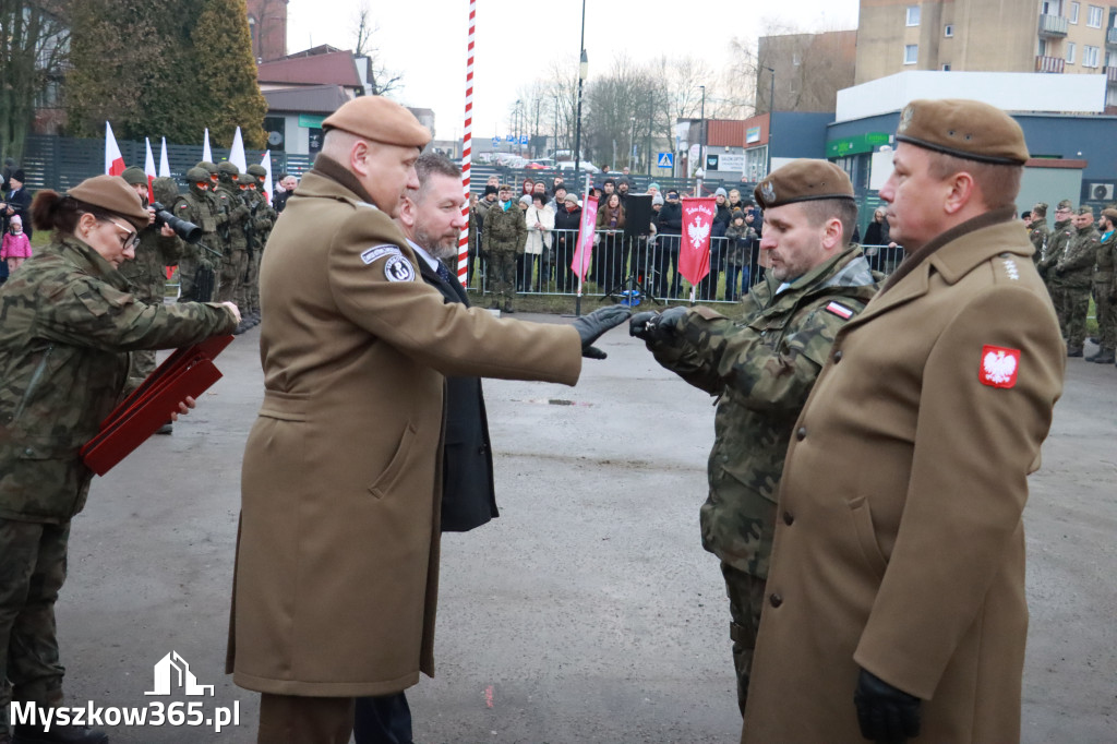 Fotorelacja: Uroczysta przysięga wojskowa 13. Śląskiej Brygady Obrony Terytorialnej w Myszkowie