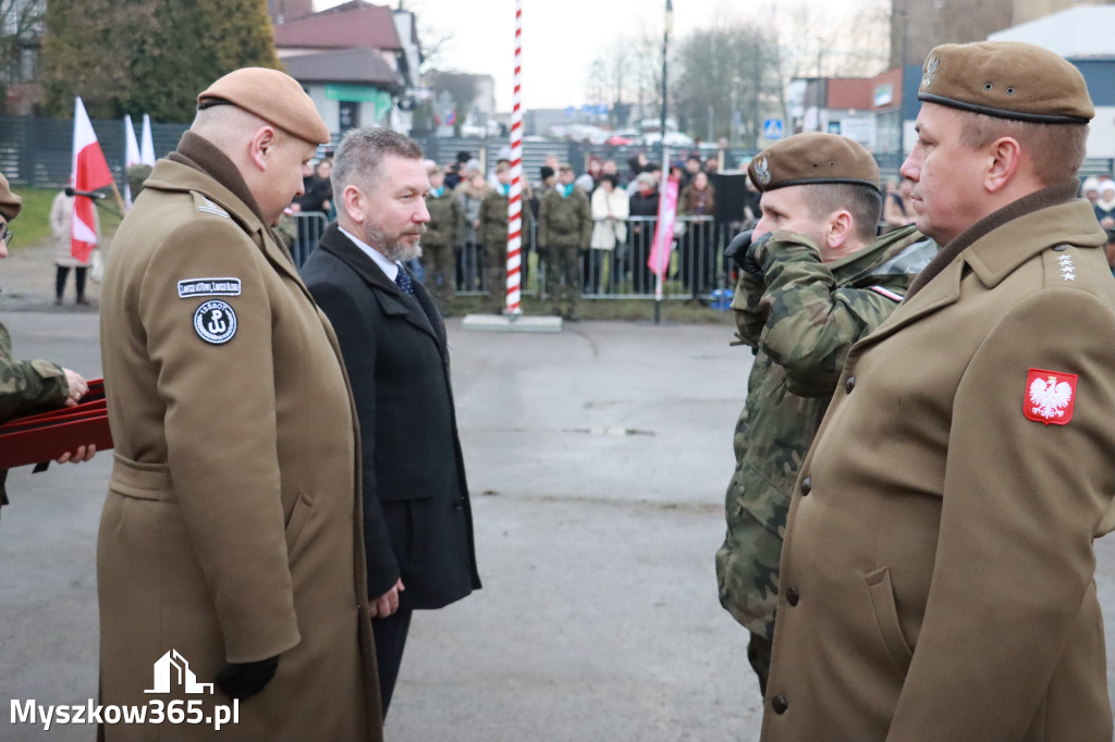 Fotorelacja: Uroczysta przysięga wojskowa 13. Śląskiej Brygady Obrony Terytorialnej w Myszkowie