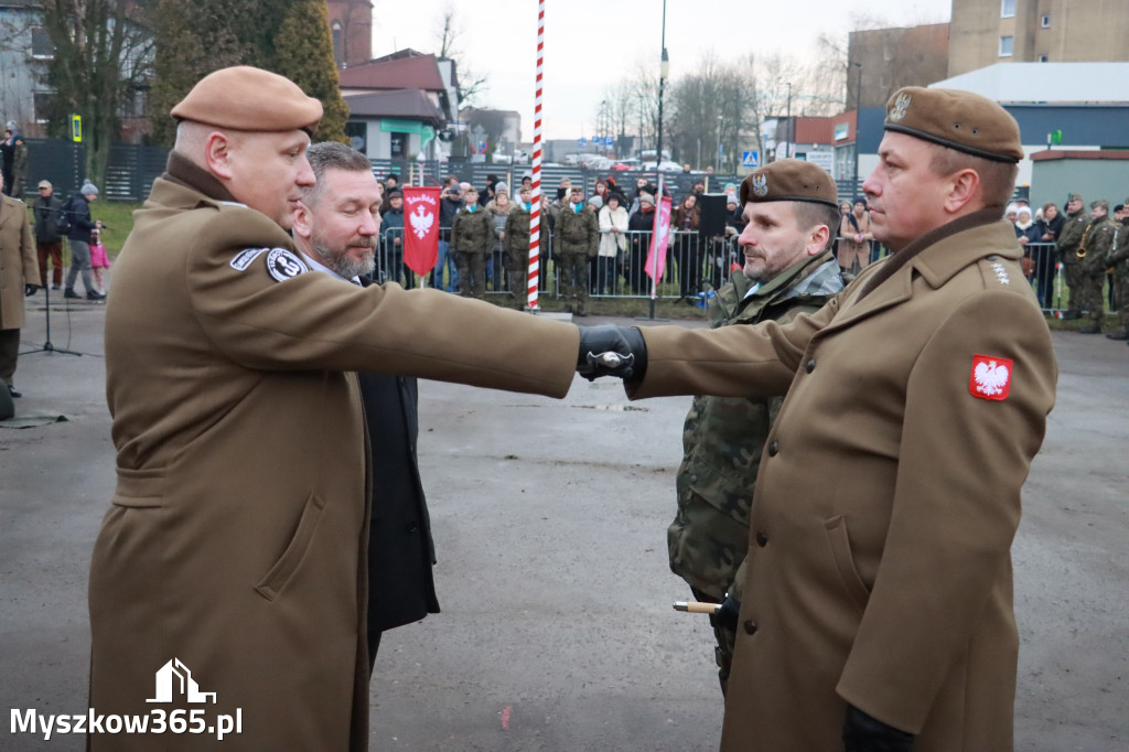 Fotorelacja: Uroczysta przysięga wojskowa 13. Śląskiej Brygady Obrony Terytorialnej w Myszkowie