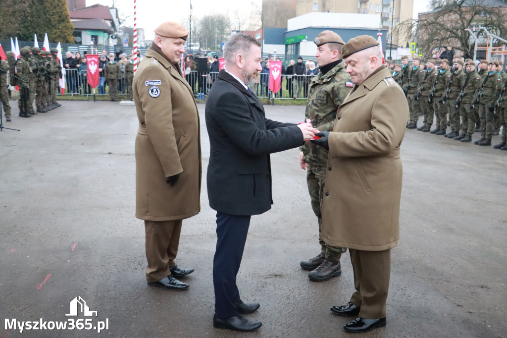 Fotorelacja: Uroczysta przysięga wojskowa 13. Śląskiej Brygady Obrony Terytorialnej w Myszkowie