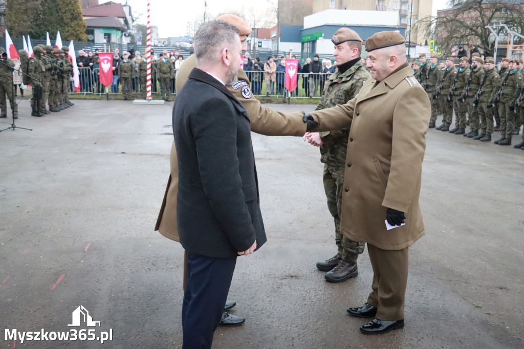 Fotorelacja: Uroczysta przysięga wojskowa 13. Śląskiej Brygady Obrony Terytorialnej w Myszkowie