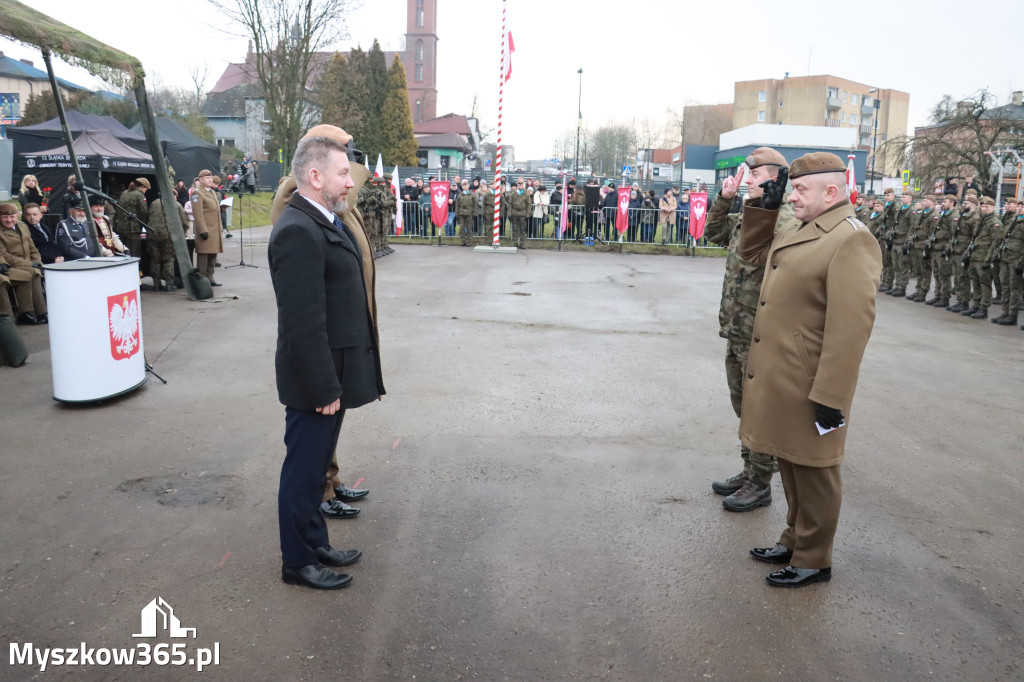 Fotorelacja: Uroczysta przysięga wojskowa 13. Śląskiej Brygady Obrony Terytorialnej w Myszkowie