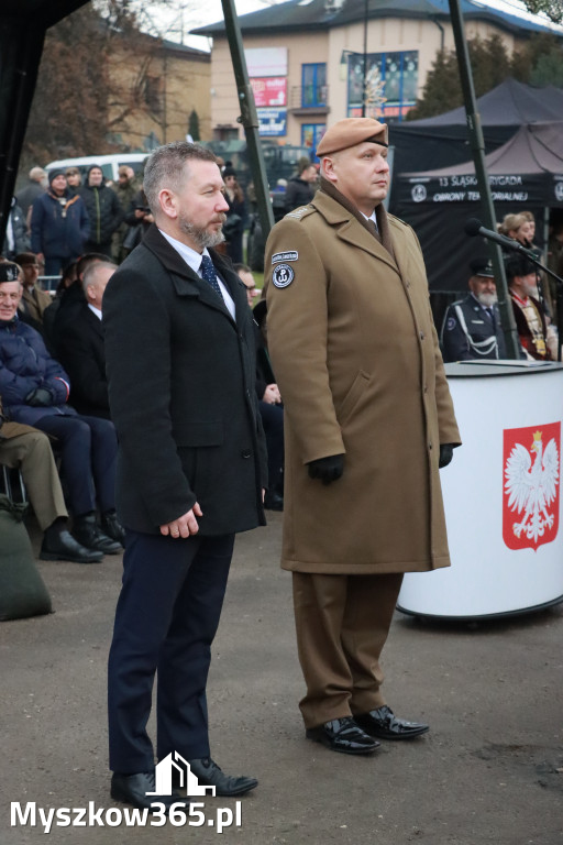 Fotorelacja: Uroczysta przysięga wojskowa 13. Śląskiej Brygady Obrony Terytorialnej w Myszkowie