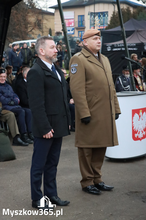 Fotorelacja: Uroczysta przysięga wojskowa 13. Śląskiej Brygady Obrony Terytorialnej w Myszkowie