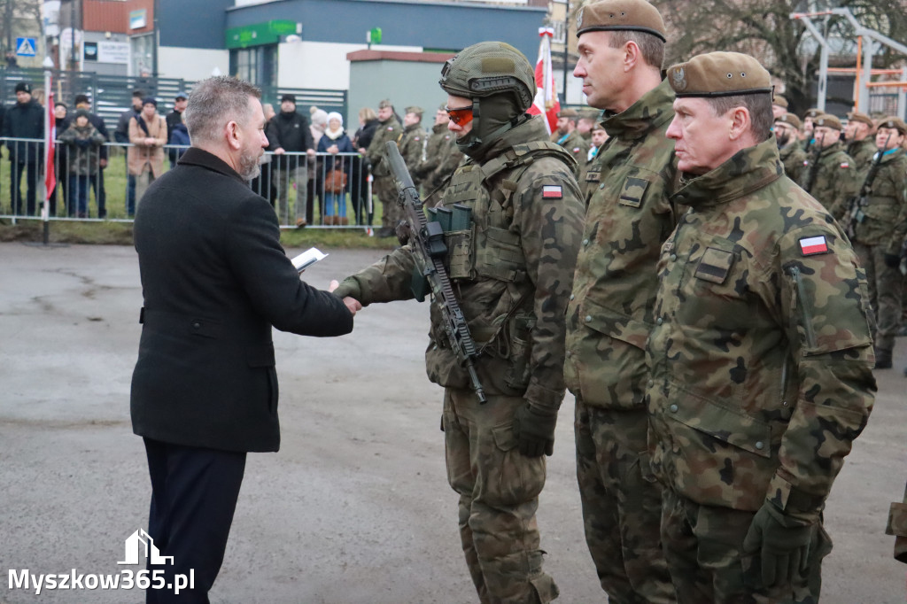 Fotorelacja: Uroczysta przysięga wojskowa 13. Śląskiej Brygady Obrony Terytorialnej w Myszkowie