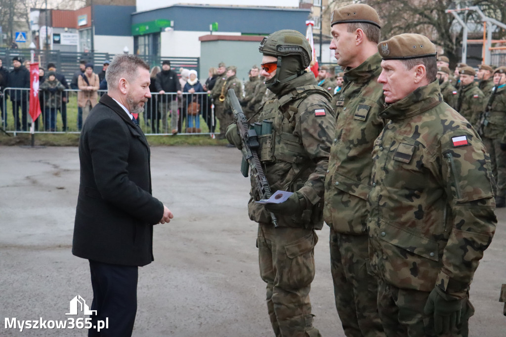 Fotorelacja: Uroczysta przysięga wojskowa 13. Śląskiej Brygady Obrony Terytorialnej w Myszkowie