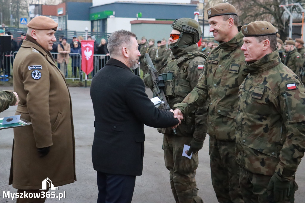 Fotorelacja: Uroczysta przysięga wojskowa 13. Śląskiej Brygady Obrony Terytorialnej w Myszkowie