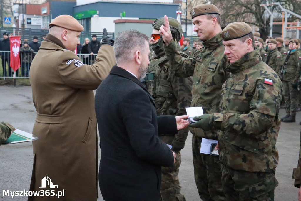 Fotorelacja: Uroczysta przysięga wojskowa 13. Śląskiej Brygady Obrony Terytorialnej w Myszkowie