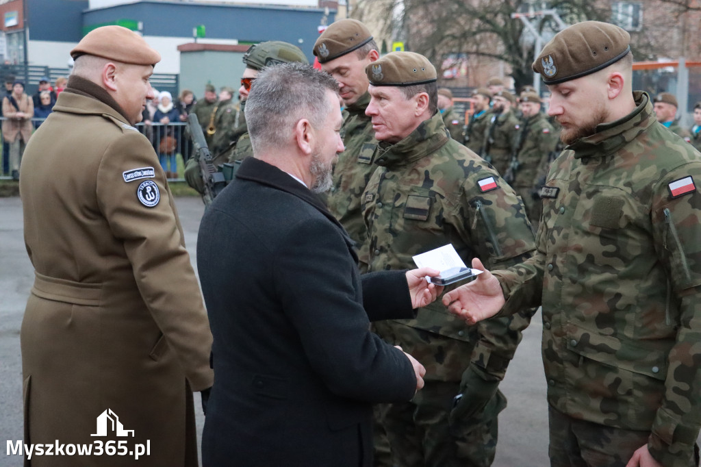Fotorelacja: Uroczysta przysięga wojskowa 13. Śląskiej Brygady Obrony Terytorialnej w Myszkowie