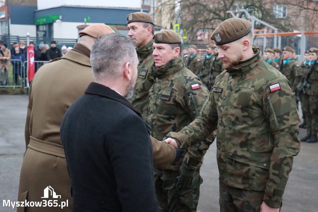 Fotorelacja: Uroczysta przysięga wojskowa 13. Śląskiej Brygady Obrony Terytorialnej w Myszkowie