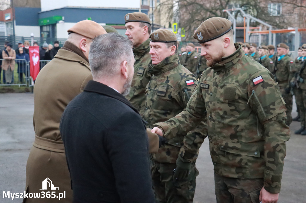 Fotorelacja: Uroczysta przysięga wojskowa 13. Śląskiej Brygady Obrony Terytorialnej w Myszkowie