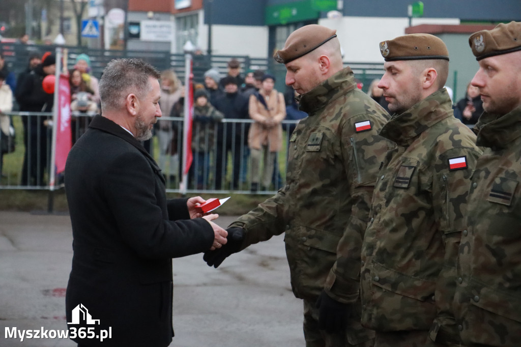 Fotorelacja: Uroczysta przysięga wojskowa 13. Śląskiej Brygady Obrony Terytorialnej w Myszkowie