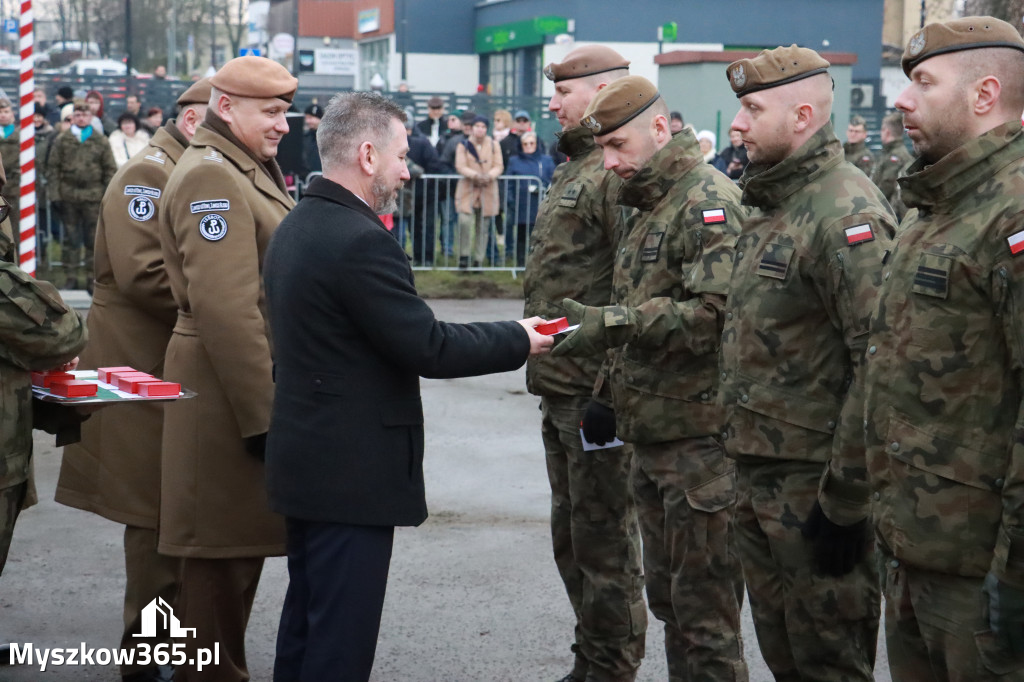 Fotorelacja: Uroczysta przysięga wojskowa 13. Śląskiej Brygady Obrony Terytorialnej w Myszkowie