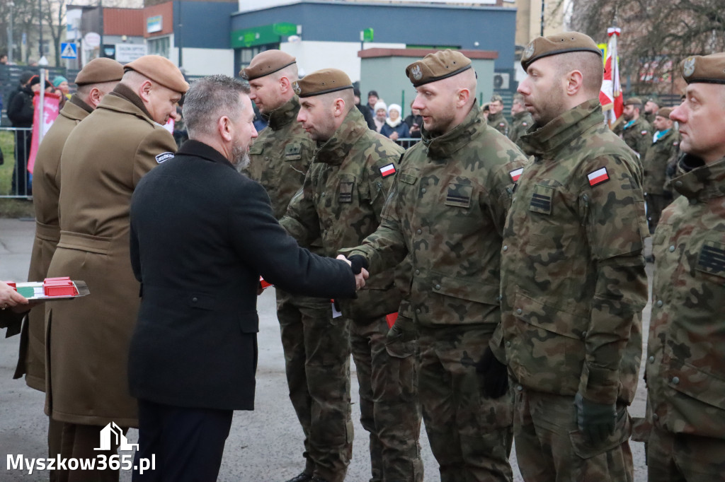 Fotorelacja: Uroczysta przysięga wojskowa 13. Śląskiej Brygady Obrony Terytorialnej w Myszkowie