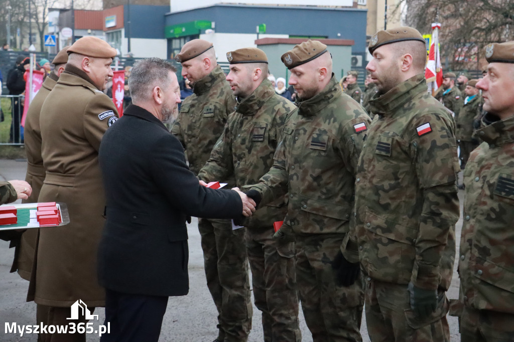 Fotorelacja: Uroczysta przysięga wojskowa 13. Śląskiej Brygady Obrony Terytorialnej w Myszkowie