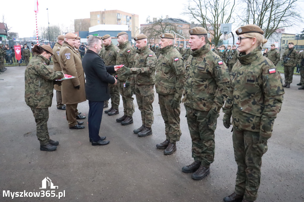 Fotorelacja: Uroczysta przysięga wojskowa 13. Śląskiej Brygady Obrony Terytorialnej w Myszkowie