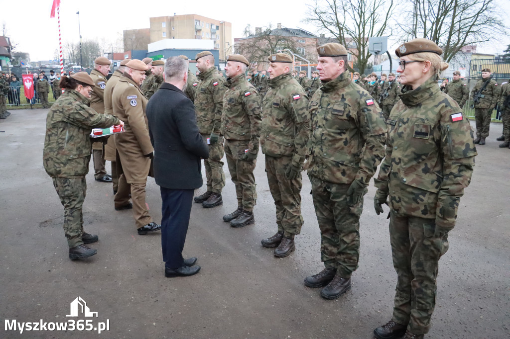 Fotorelacja: Uroczysta przysięga wojskowa 13. Śląskiej Brygady Obrony Terytorialnej w Myszkowie
