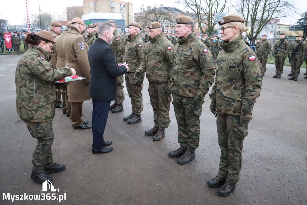 Fotorelacja: Uroczysta przysięga wojskowa 13. Śląskiej Brygady Obrony Terytorialnej w Myszkowie
