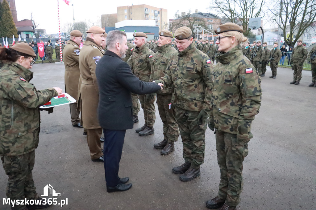 Fotorelacja: Uroczysta przysięga wojskowa 13. Śląskiej Brygady Obrony Terytorialnej w Myszkowie