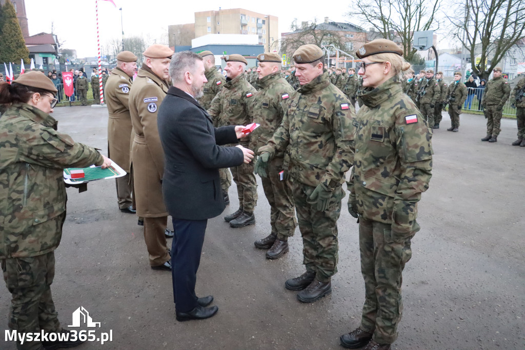 Fotorelacja: Uroczysta przysięga wojskowa 13. Śląskiej Brygady Obrony Terytorialnej w Myszkowie