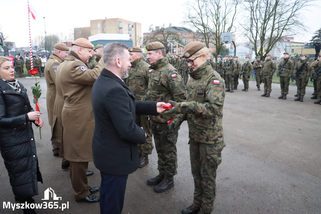 Fotorelacja: Uroczysta przysięga wojskowa 13. Śląskiej Brygady Obrony Terytorialnej w Myszkowie