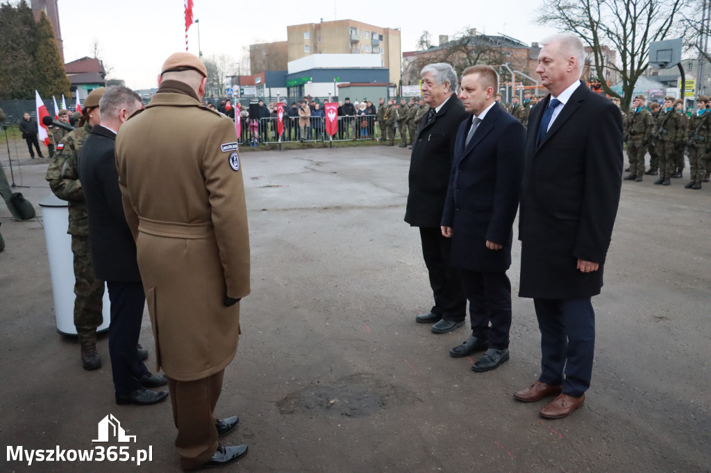 Fotorelacja: Uroczysta przysięga wojskowa 13. Śląskiej Brygady Obrony Terytorialnej w Myszkowie