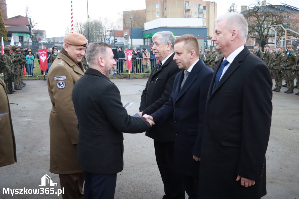 Fotorelacja: Uroczysta przysięga wojskowa 13. Śląskiej Brygady Obrony Terytorialnej w Myszkowie