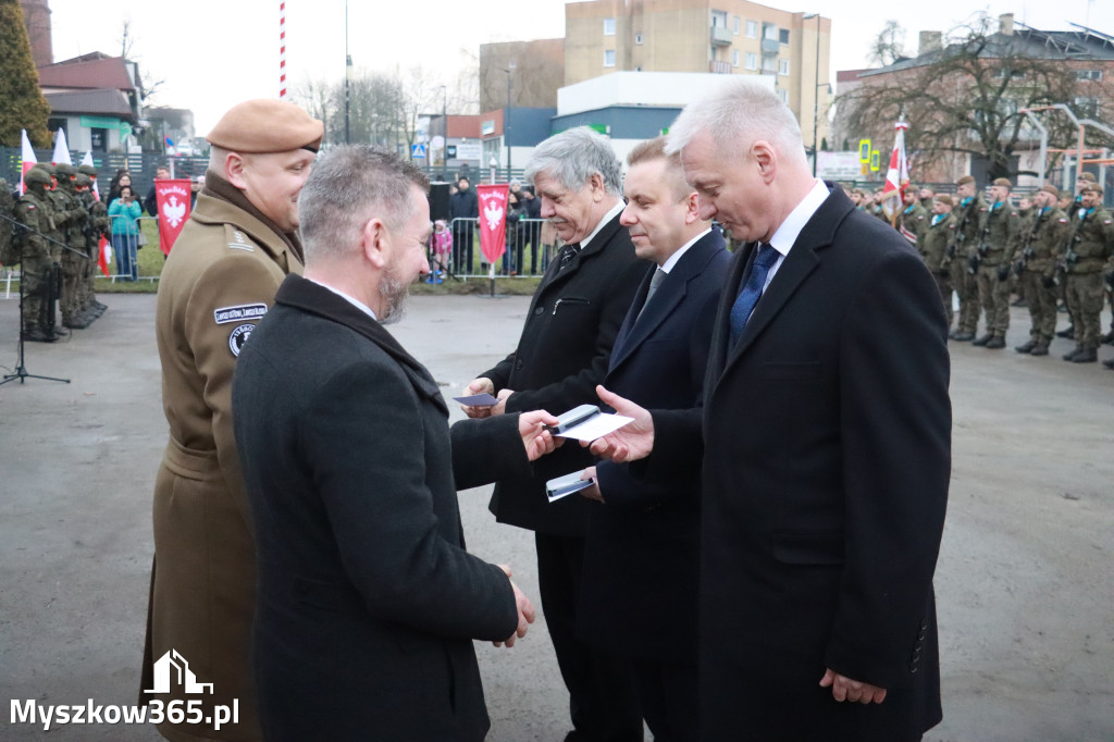 Fotorelacja: Uroczysta przysięga wojskowa 13. Śląskiej Brygady Obrony Terytorialnej w Myszkowie