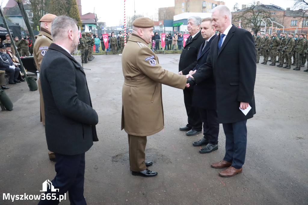 Fotorelacja: Uroczysta przysięga wojskowa 13. Śląskiej Brygady Obrony Terytorialnej w Myszkowie